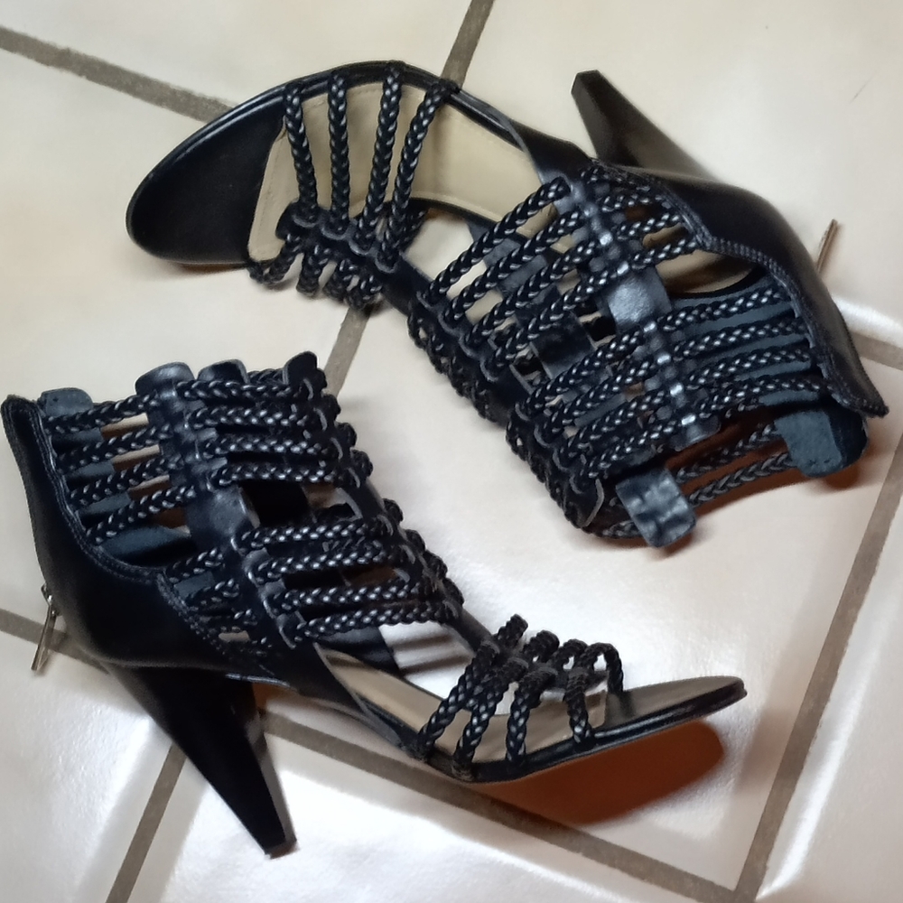 Ivanka Trump Rannon Caged 3.5" Heel Black - 6.5M